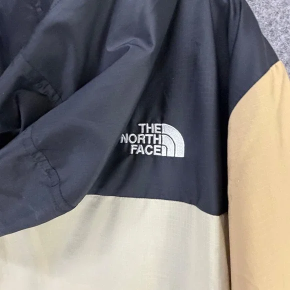 The North Face Cyclone Hooded Jacket Mens L Black Beige Windbreaker Outdoor - Picture 12 of 16